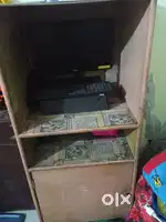 2 almirah (1 iron 1 wooden)
