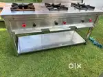 Three burner gas