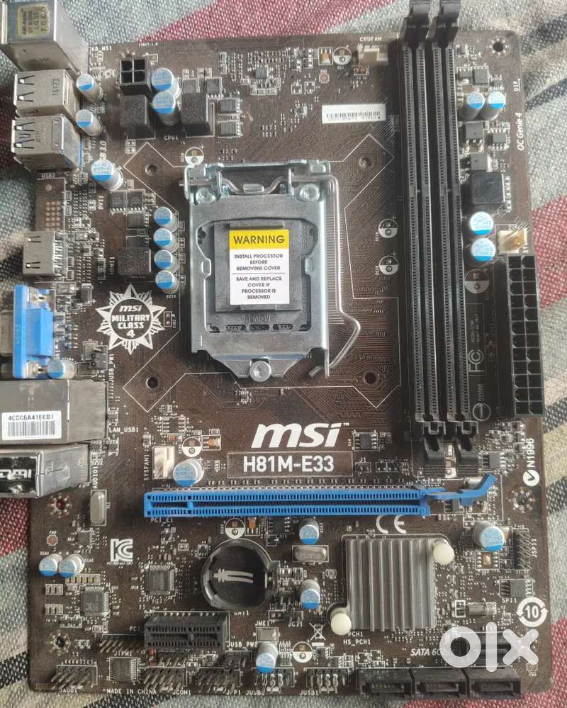 H81 motherboard new condition with warranty