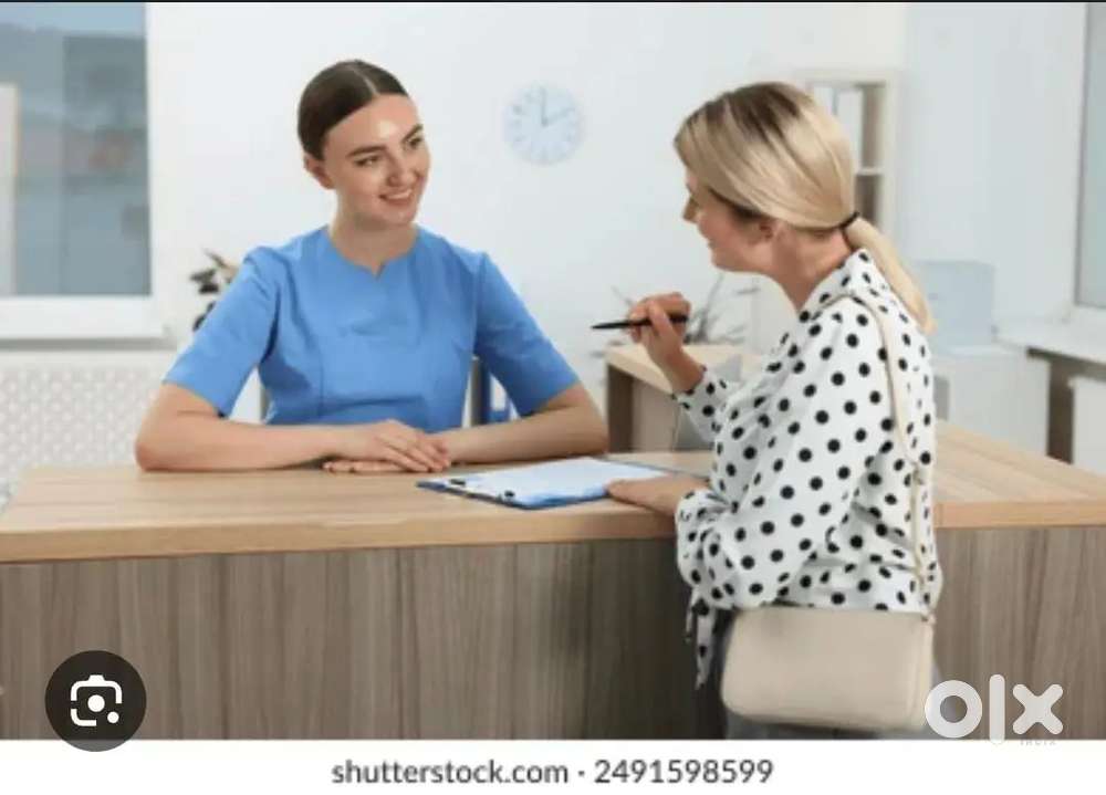 Receptionist girl hiring