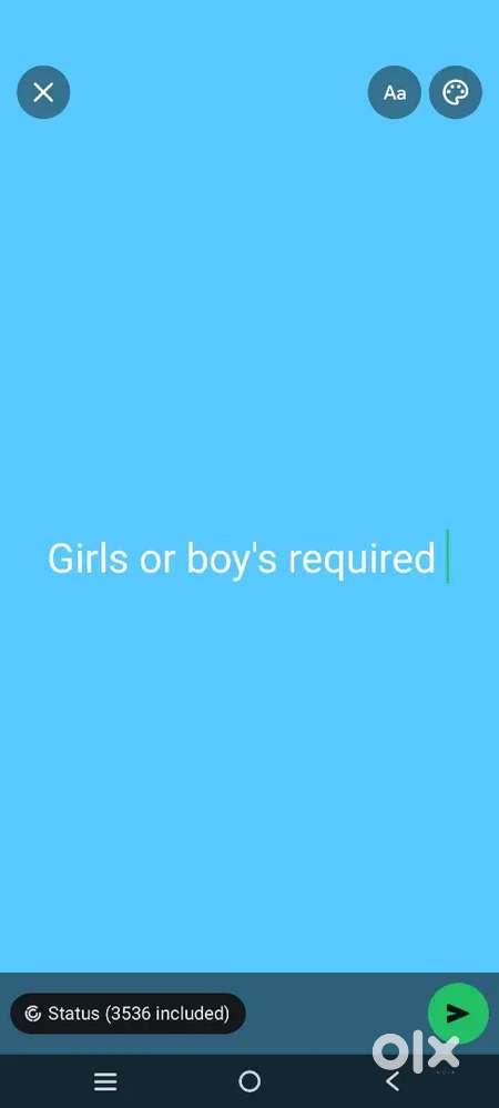 Girls and boys required office staff
