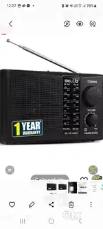 IBELL FM 180BT 4 band FMRadio