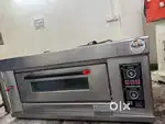 Commercial gas oven 1 dack & 2 tray for bread pizza etc