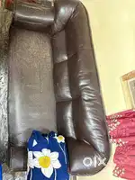 Semi leather sofa 3set