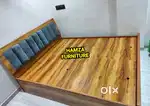 HAMZA FURNITURE New designer stylish look particle wood Bed 5x6
