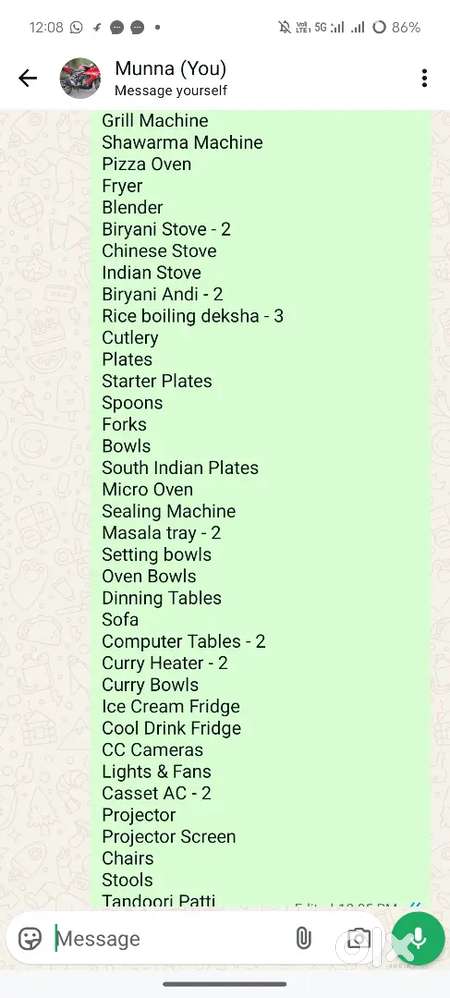 Kitchen Equipment for sale in Vijayawada