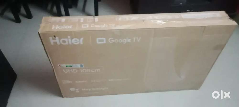 Haier company 4kv box Sell packing new 43 inch  good condition