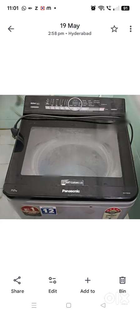 Panasonic washing machine