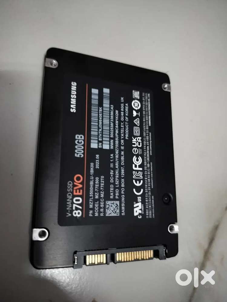 500 gb samsung 870 evo 2.5 inch SSD Perfect Working
