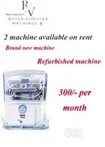 Water purifier machine available on rent