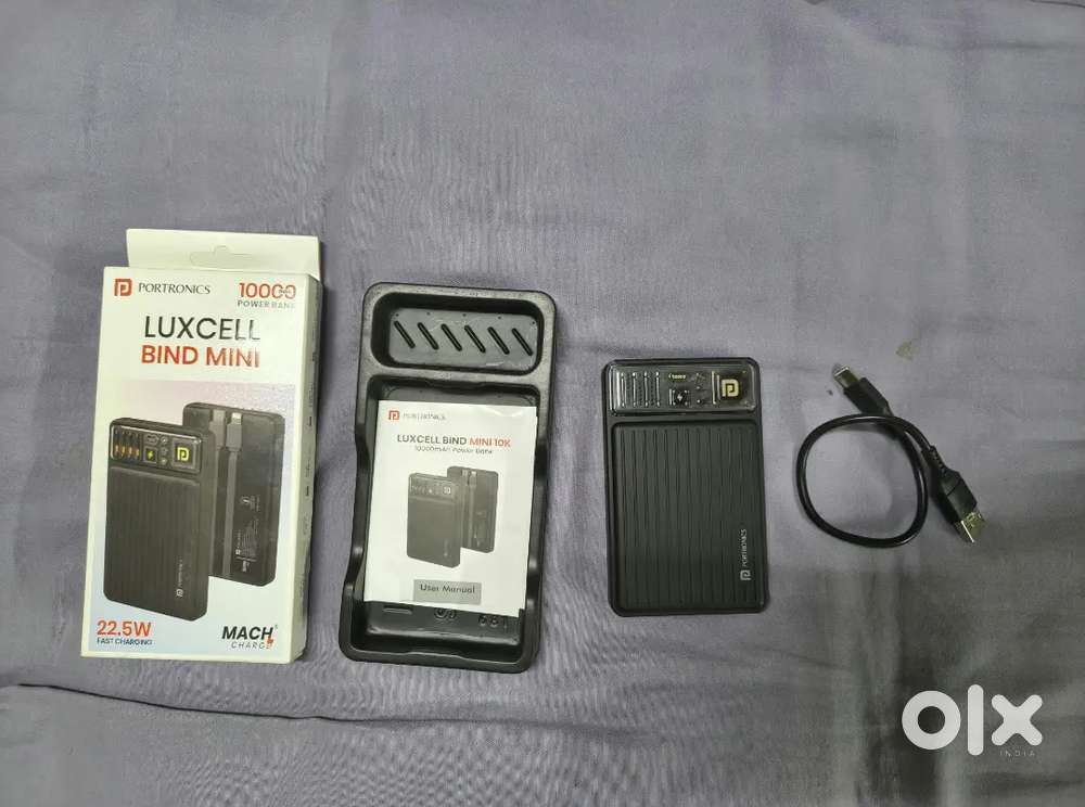 Portronics 10000 mah powerbank unused  brand new condition