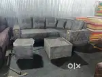 Box model l shape sofa set with lose pillows only available in Starf