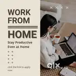 Work from home.