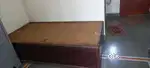 Single bed wooden