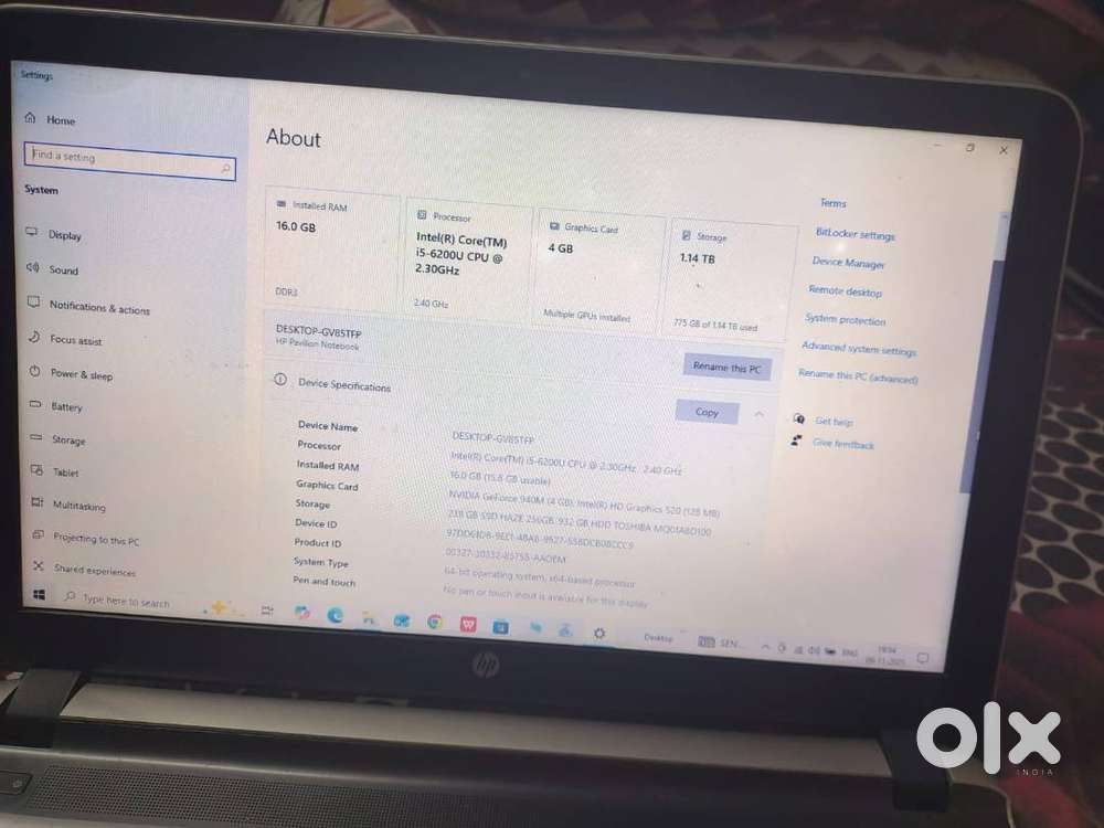HP  Pavallion Laptop