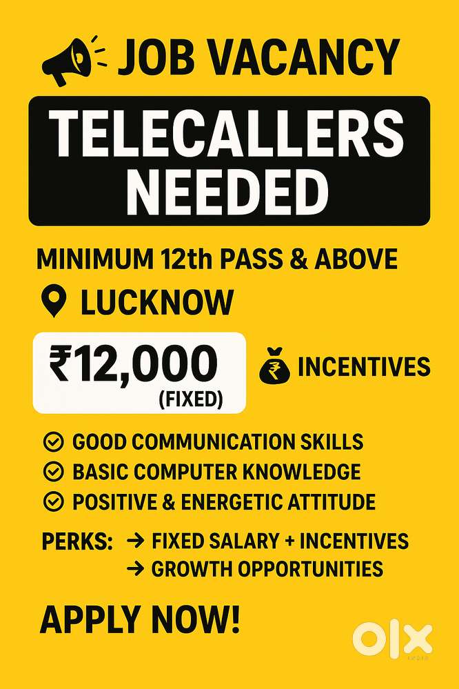 Job Vacancy – Telecallers Needed