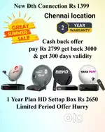DISHTV VIDEOCON D2H ! TÀTA ! SUNDIRECT ! PLÀY ! AIRTEL DTH SETTOP BOX