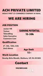 Online Product Selling, Costumer Handling , Trainer
