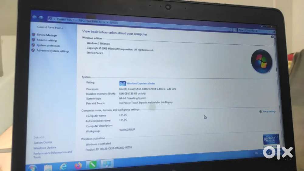 HP EliteBook 840 G3-i5 6th Gen / 8GB RAM / Very Good Working Condition