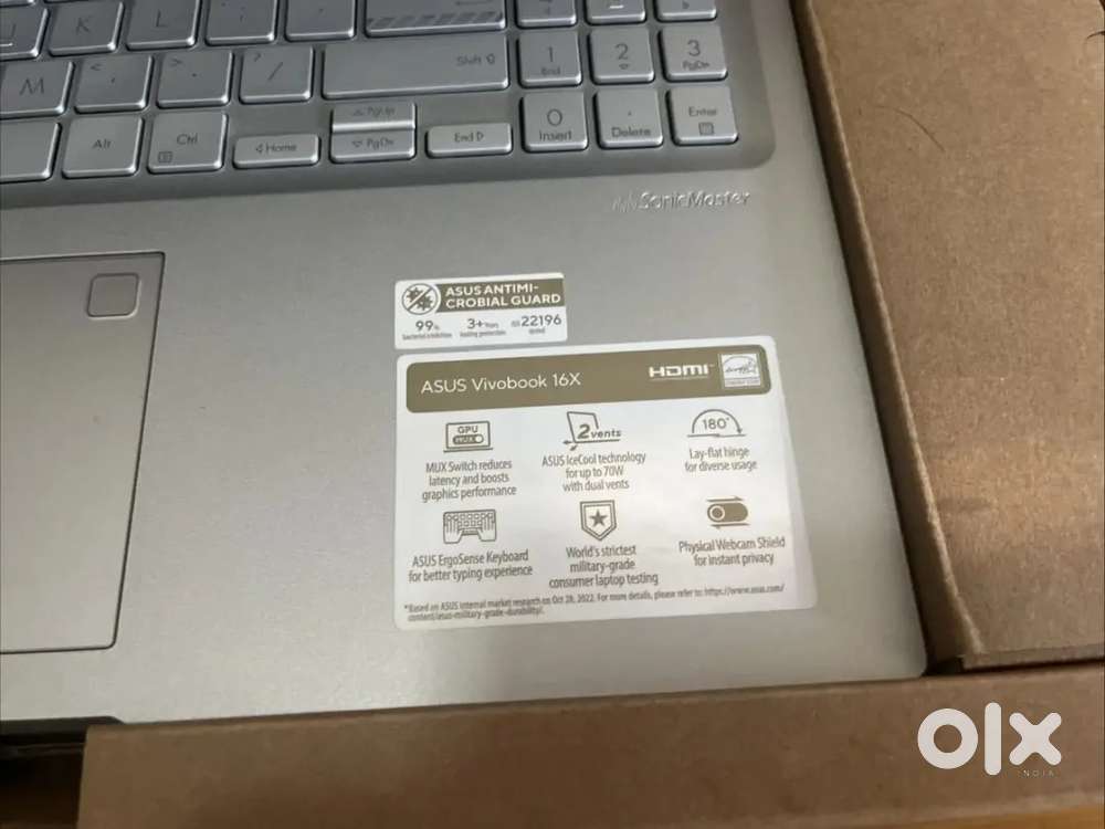 ASUS Vivobook 16X i9-13900H RTX4050 16 120Hz 16GB RAM 1TB SSD Win11 -