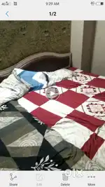 Double bed with storage with mattress