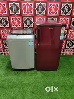 #@00 Haier small fridge and Samsung wooble black best small combo &_/