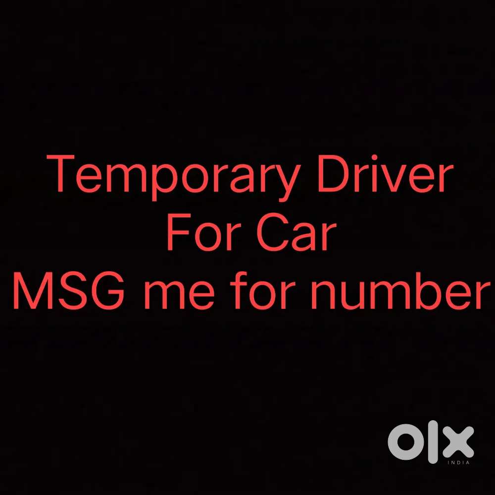 Temporary Driver for car