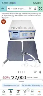 Short wave diathermy machin upto 1000kw new unused with bill