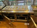 Under counter chiller with gn pan display top - 400ltr