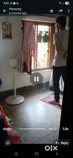 On rent of 12000 per month