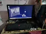 Lenovo thinkcenter pc intel core i5, dell monitor, iball keyboard