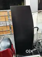 1 office Counter table, 3 seater steel chair, and office Furniture