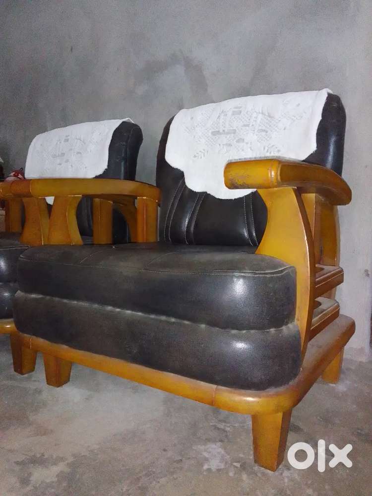 Leather sofa 5 seater