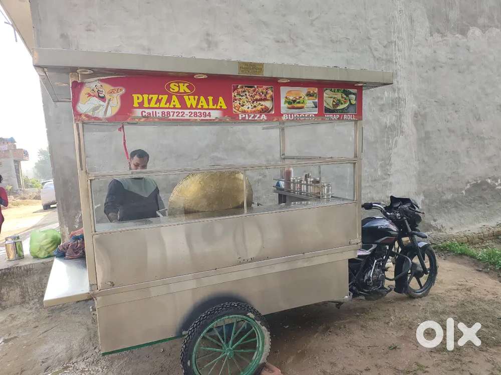 Bike cum Pizza Stall