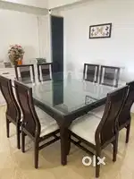 8 seater Teakwood dining set with 8 chairs