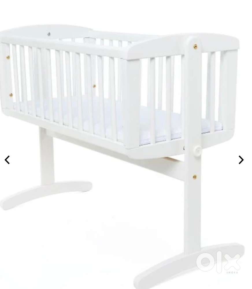 Mothercare White Wooden Baby Crib Swing – Like New
