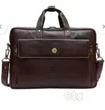 Wildhorn Premium Brown Leather Laptop Bag - Durable and Stylish
