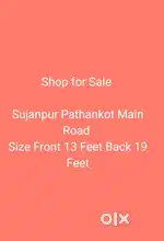 Shop for sale Sujanpur Pathankot Main Road