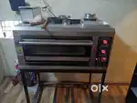 Pizza oven, one deck one tray gas onven with stone