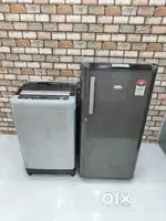 Panasonic top load washing machine 6.5kgWhirlpool refrigerator190liter