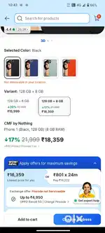 CMF phone 1 8 128
