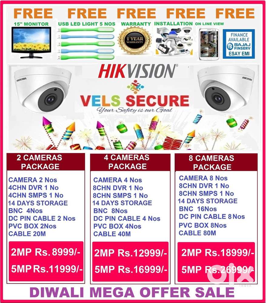 OFFER OF           HIKVISION CCTV CAMERA 2MP   DAY & NIGHT     VISION