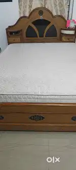 Queen cot with mattress