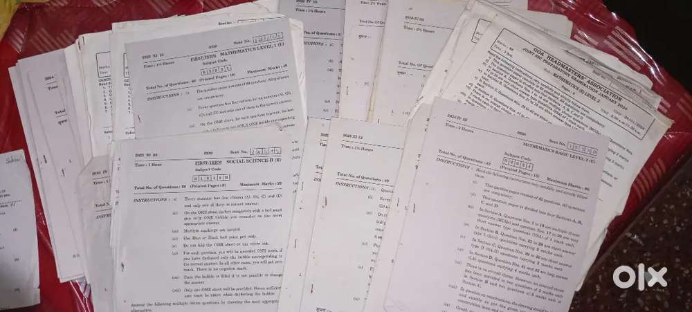 Goa board papers from 2010 to 2023 (40 papers)