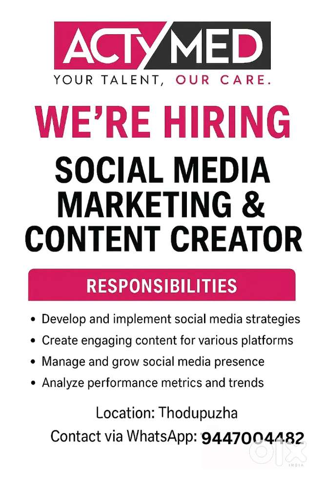 Social media and digital marketing executive
