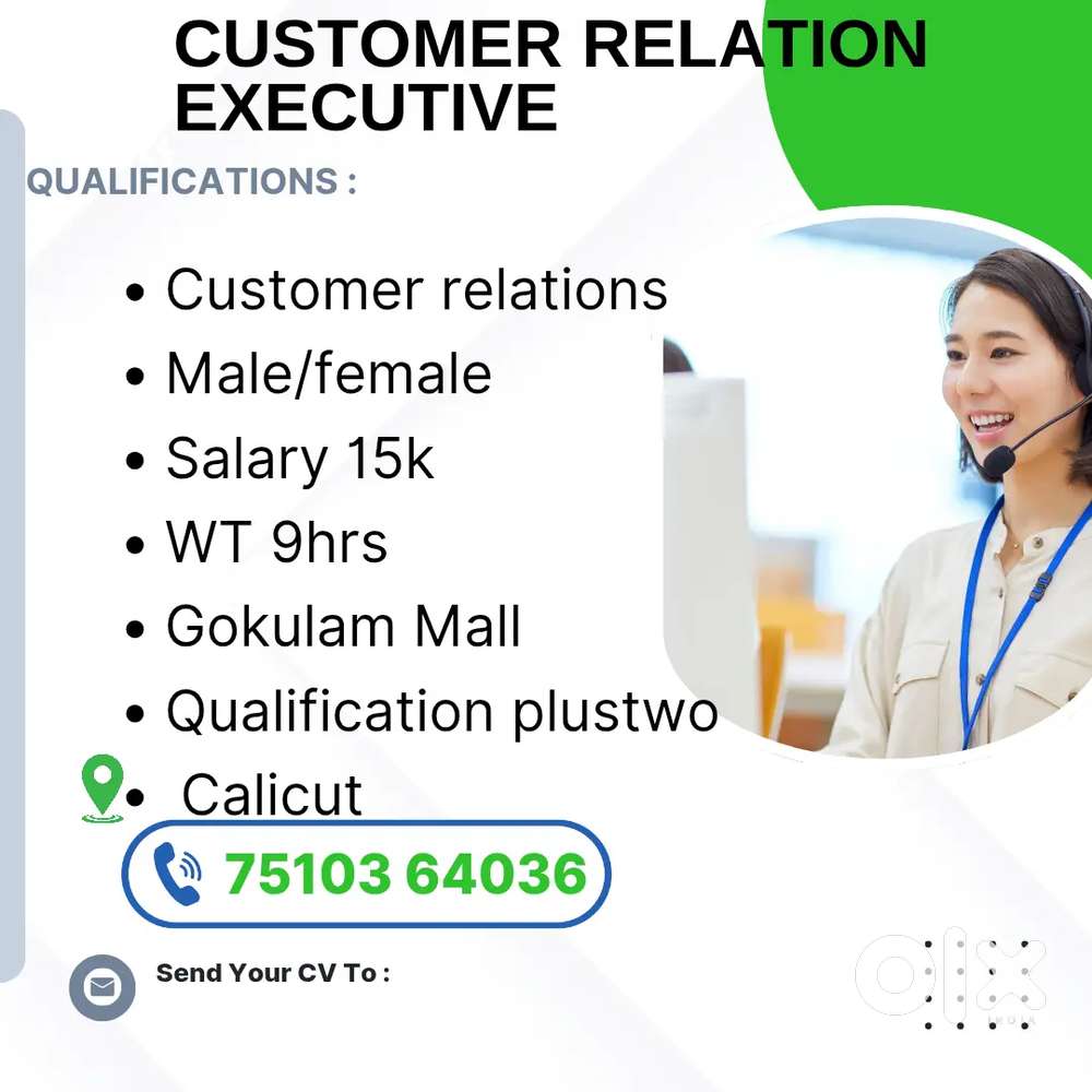 Hiring  CUSTOMER RELATION EXECUTIVE
