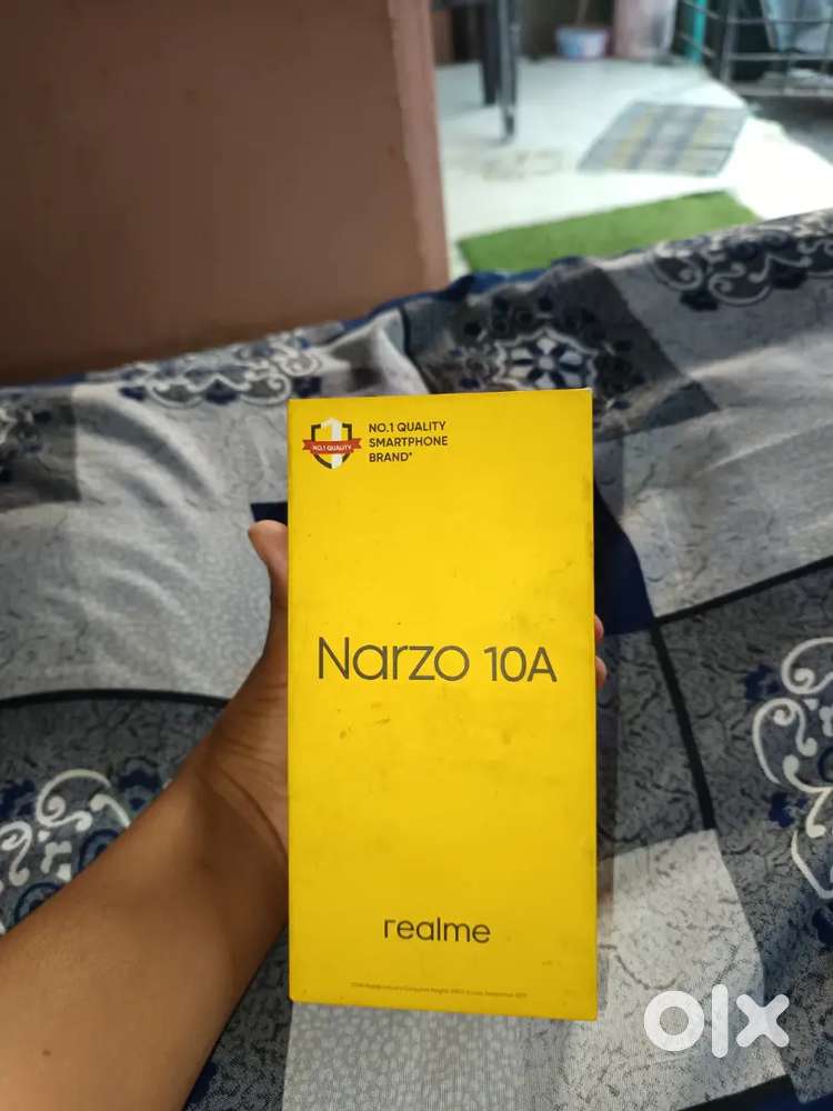 Realme Narzo 10A 4GB/64GB  So White  Like New  Box & Charger
