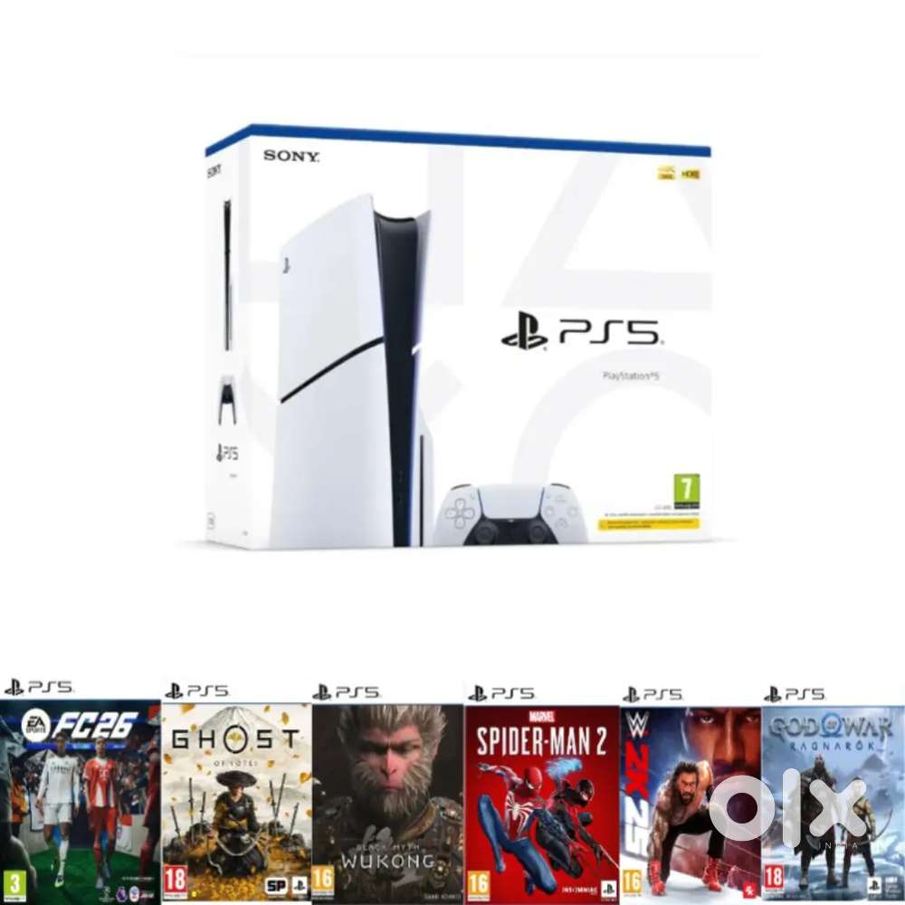 PlayStation 5 consoles with games and warranty sale offers