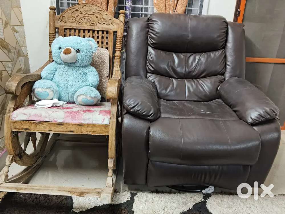 Recliner Chair + Wooden Rocking Chair₹17,000 EachBuy Single or Both