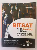 BITSAT 18 Years Solved Papers (Disha Publication)